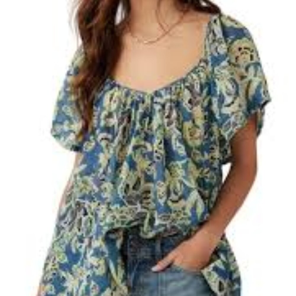 NWT Free People Kauai Getaway Printed Mini or Tunic Size L